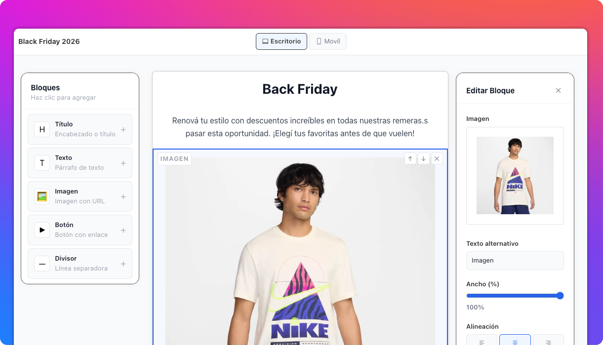 Campañas de email